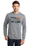 "SAVE A CRAB. EAT A COD." Official SEACLEAR Apparel